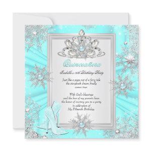 Quinceanera 15 Birthday Light Teal Heels 2