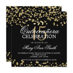 Quinceanera 15 Birthday Party Gold Foil Confetti