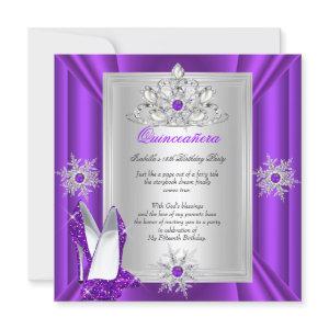Quinceanera 15 Birthday Party Purple Heels