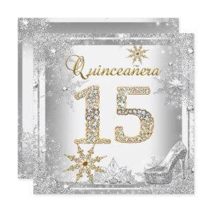 Quinceanera 15 Birthday Silver White Gold Elite