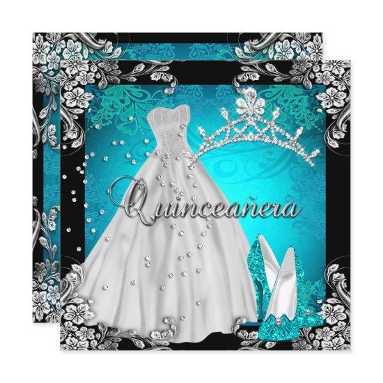 Quinceanera 15th 15 Birthday Teal Dress Shoes