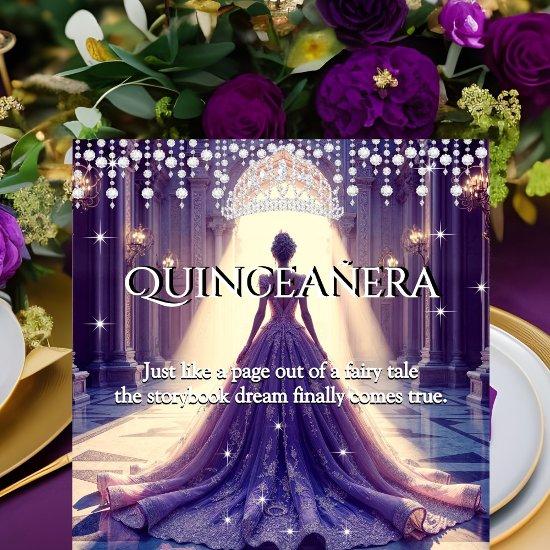 Quinceanera 15th Birthday Castle Purple Dress