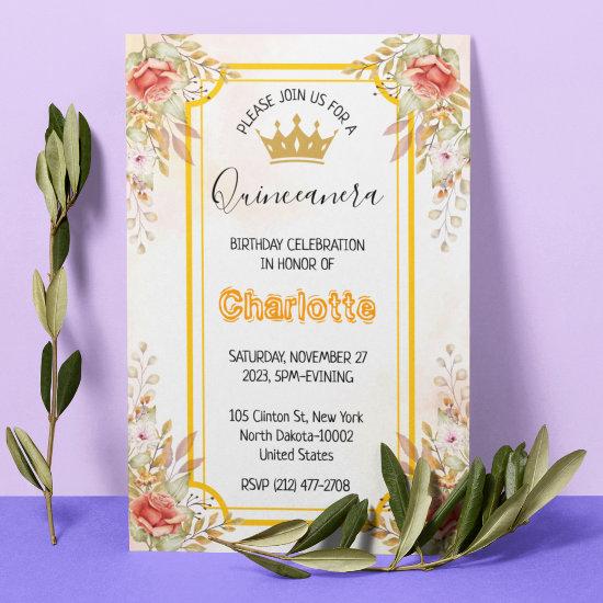 Quinceanera 15th Birthday for Spanish Girl