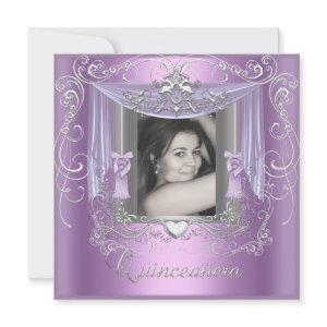 Quinceanera 15th Birthday Lilac Pink Silver Star