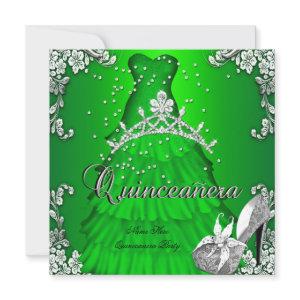 Quinceanera 15th Birthday Lime Green Dress Gown