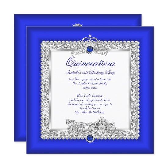 Quinceanera 15th Birthday Magical Fairytale Blue