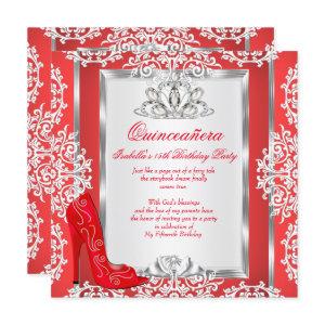Quinceanera 15th Birthday Magical Red Shoe