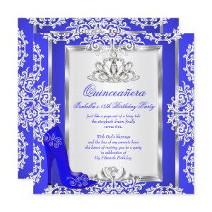 Quinceanera 15th Birthday Magical Royal Blue Shoe
