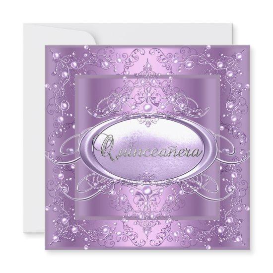 Quinceanera 15th Birthday Party Lilac Pink Pearl