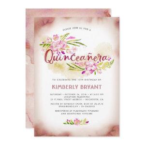 Quinceanera 15th Birthday Party Pink Floral