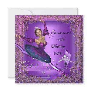Quinceanera 15th Birthday Party Purple Ballerina 2