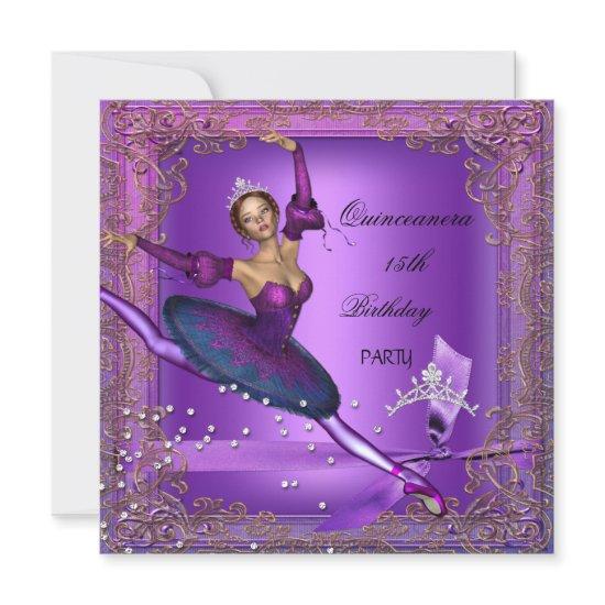 Quinceanera 15th Birthday Party Purple Ballerina 2
