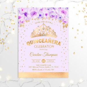 Quinceanera 15th Birthday Party - Purple Gold