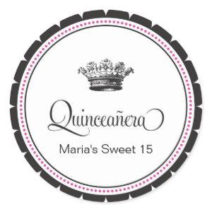 Quinceanera 15th Birthday Party Quince Sticker