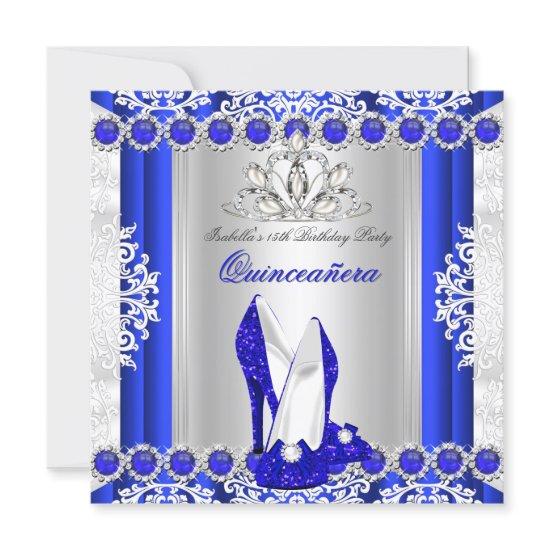 Quinceanera 15th Birthday Party Royal Blue Heels