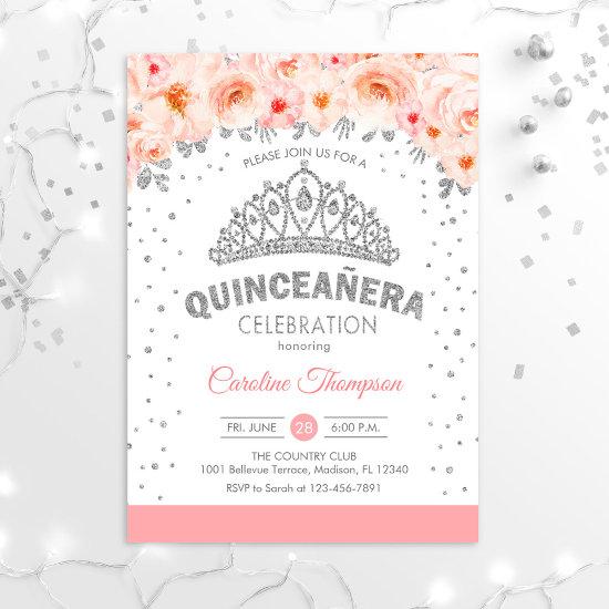 Quinceanera 15th Birthday Party - Silver Pink