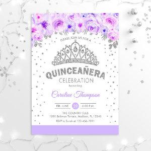 Quinceanera 15th Birthday Party - Silver Purple