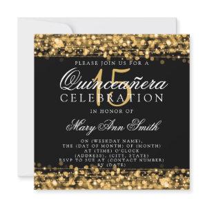 Quinceanera 15th Birthday Party Sparkles Gold
