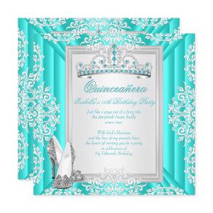 Quinceanera 15th Birthday Party Teal Blue