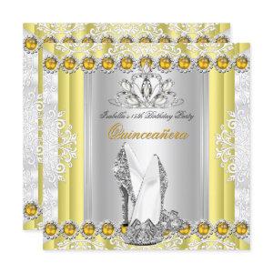 Quinceanera 15th Birthday Party Yellow Gold