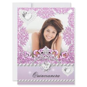 Quinceanera 15th Birthday Pink Lilac Silver White