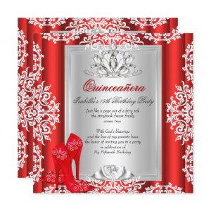 Quinceanera 15th Birthday Red Shoes 2