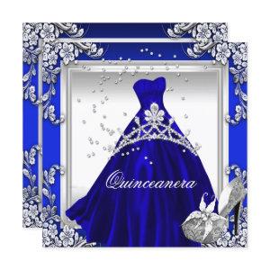 Quinceanera 15th Birthday Royal Blue Dress Gown