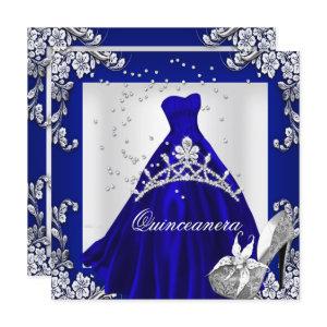 Quinceanera 15th Birthday Royal Blue Dress Gown