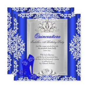 Quinceanera 15th Birthday Royal Blue Shoes 2