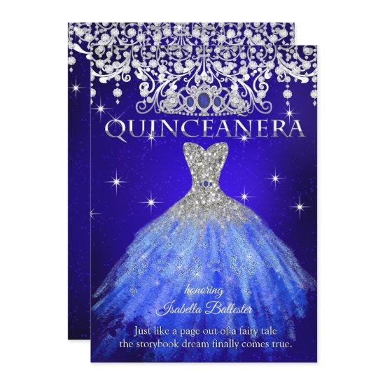 Quinceanera 15th Birthday Royal Blue Tiara