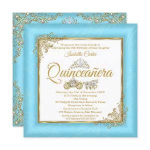 Quinceanera 15th Cinderella Blue Pearl Tiara Photo
