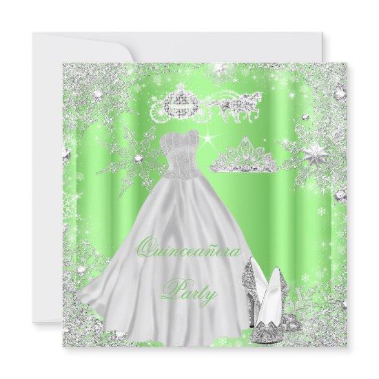 Quinceanera 15th Cinderella Lime Birthday Party