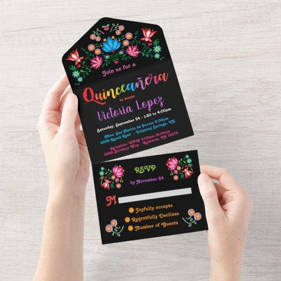 Quinceanera 15th Floral Birthday Party All In One