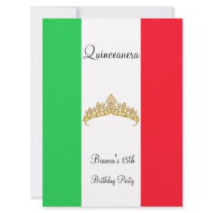 Quinceanera 15th Mexico Gold Tiara