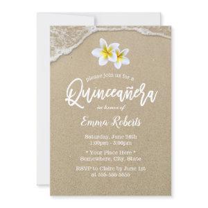 Quinceanera 15th Tropical Floral Beach Birthday