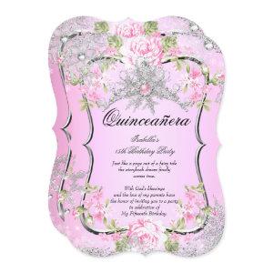 Quinceanera 15th Winter Wonderland Sweet Pink