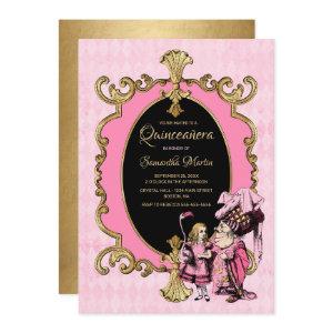 Quinceanera Alice In Wonderland Pink Gold Party In