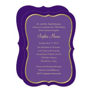 Quinceanera Any Color with Border Design