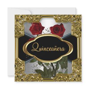Quinceanera Birthday Party Gold Black 6