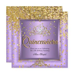 Quinceanera Birthday Party Gold Lavender Purple