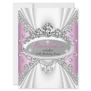 Quinceañera Birthday Princess Pink Diamonds Large