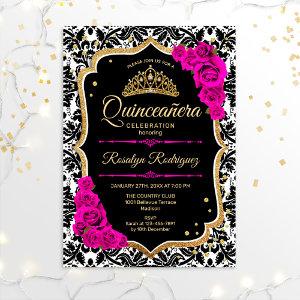 Quinceanera - Black Pink Gold