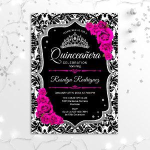 Quinceanera - Black Pink Silver