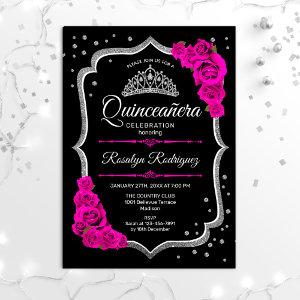 Quinceanera - Black Pink Silver