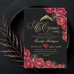Quinceanera - Black Red Diamond