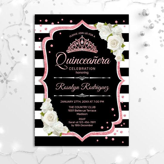 Quinceanera - Black Rose Gold