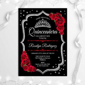 Quinceanera - Black Silver Red