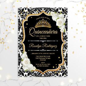 Quinceanera - Black White Gold