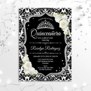 Quinceanera - Black White Silver