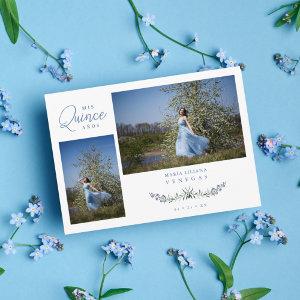 Quinceañera Blue Trendy Branches Español 2 Photos